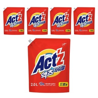 Act'z 強效潔淨洗衣精補充包 滾筒洗衣機專用, 2L, 5包