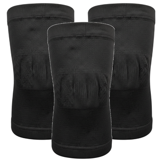 Amiss 機能感 360D 石墨烯立體包覆全彈性護膝, 黑色, 3個