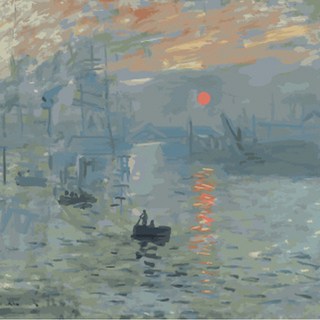 ArtLife 藝術生活 數字油畫DIY DT016 40 x 50cm, 莫內 日出印象, 1個