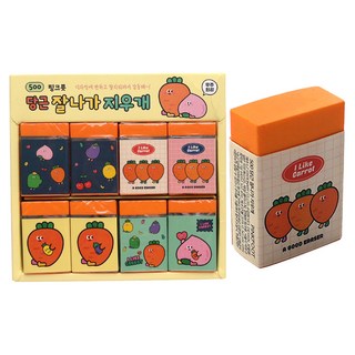 Pinkfoot Carrot Friends橡皮擦, 隨機出貨, 32顆