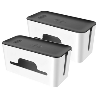 UGREEN 綠聯 電源線收納盒, 黑色 + 白色 + 褐色, 2個