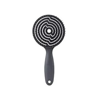 Gloss&Glow 3D頭皮舒壓按摩梳, 黑色, 1個