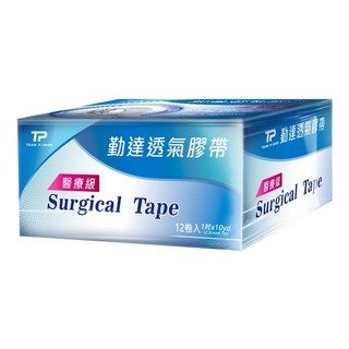 勤達 醫療級通氣膠帶, 12捲, 1盒