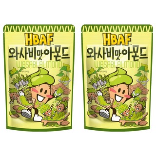 HBAF 杏仁果 山葵味 精選美國優質杏仁 香甜酥脆 口感絕佳, 120g, 2包