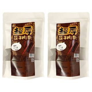 太禓食品 超厚筷子真空肉乾 蜜汁 160g 黑汁醬, 2包