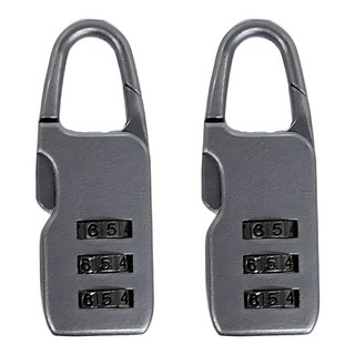 FaSoLa 多功能鋅合金防水隨身防盜密碼鎖 2件組, FA-PS-377, 5.9 x 2.2cm