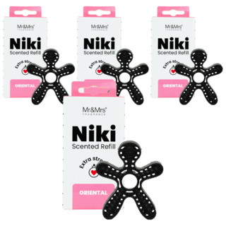 Mr&Mrs FRAGRANCE NIKI 汽車芳香劑 補充包, 東方調, 4個