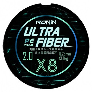 RONiN 獵漁人 ULTRA FIBER X8 PE線, 綠色, 1個