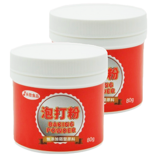 永詮食品 泡打粉, 無添加鋁鹽原料, 80g, 2罐