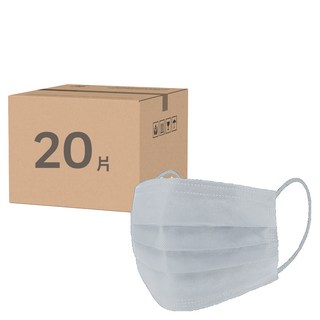 COMFIZ 康菲 涼感平面醫療口罩 單片包裝, 青燕灰, 10片, 2盒