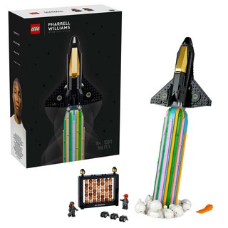 LEGO 樂高 菲董聯名icons系列 10391 966片, 與菲瑞威廉斯飛越月球 多色, 1組