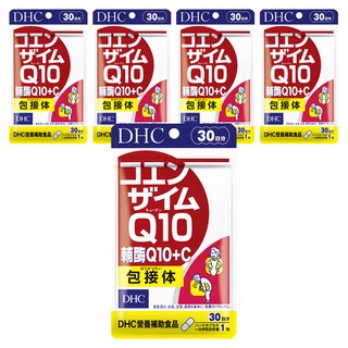 DHC 輔酶Q10+C膠囊食品 含維生素C 促進代謝 養顏美容, 30顆, 209mg, 5包