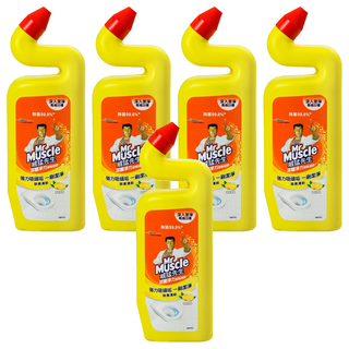 威猛先生深層淨力潔廁凝膠 強效除臭 徹底去垢 清新檸檬, 750ml, 5瓶