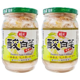 龍宏 酸白菜, 370g, 2罐