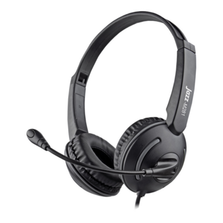 lNTOPIC 廣鼎 Jazz-M281 頭戴式耳機麥克風, 人體工學設計, 可調式麥克風, 3.5mm插針, 黑色