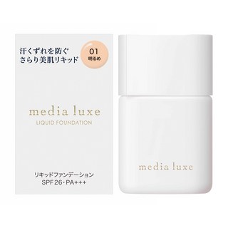 media 媚點 台灣公司貨 輕透持效粉底液 25ml, 01明亮, 1件