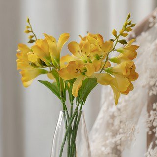 Arty Party 小蒼蘭仿真花束 Set 6支, 黃色