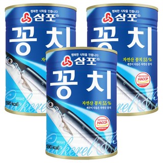 Sampo 處理乾淨的秋刀魚, 400g, 3個