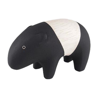 T-lab. 馬來貘 手刻原木小動物 (尺寸: 約4~7 x 3~5 x H4~8cm), 1個