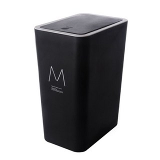 哩哩摳摳 LILIKOKO 北歐風垃圾桶 M款[效期可用], 黑色, M