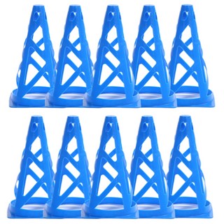足球彩色角錐 10入, 藍色, 1組