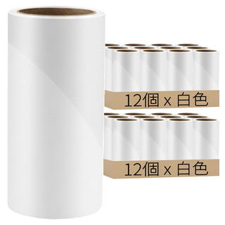 替換芯捲 Set 12個 滾筒黏毛器替換芯 3.8cm寬, 2組
