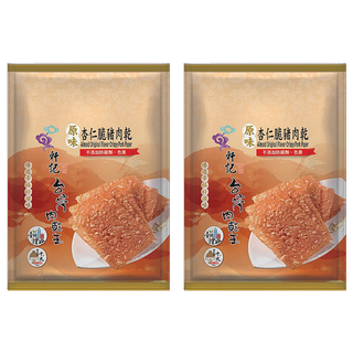 軒記台灣肉乾王 原味杏仁脆豬肉乾,不添加防腐劑、色素, 100g, 2包
