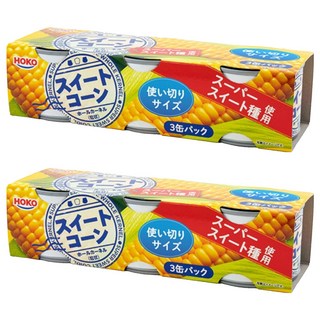 HOKO 寶幸 超甜玉米罐 3入組, 使用超級甜玉米品種, 100g, 6罐