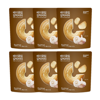 CJ 貝果餅乾 大蒜奶油口味, 60g, 6包