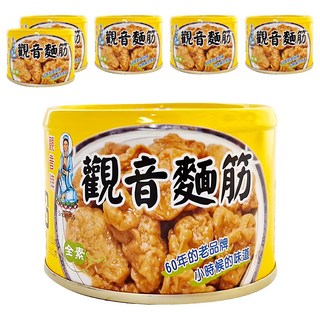 觀音牌 麵筋 60年老品牌, 170g, 6罐