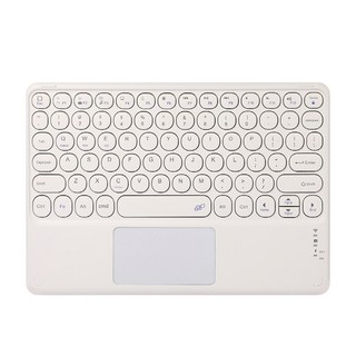 觸控板藍牙鍵盤,B415,白色,無線藍牙連接，輕巧便攜，觸控操作，巧克力按鍵, 藍牙鍵盤, 1個