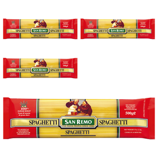 SAN REMO 聖雷蒙義大利直麵 杜蘭小麥粉製成, 500g, 4包
