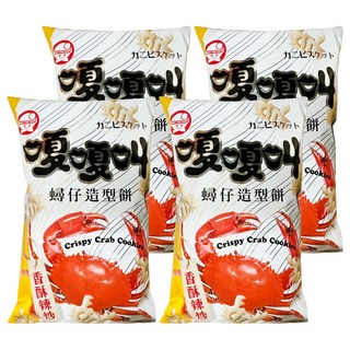 嗄嗄叫 蟳仔造型餅 香酥辣炒, 80g, 4包