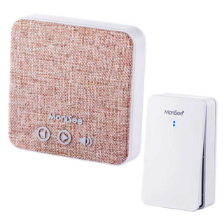 MoniSee 莫尼希 簡約時尚自發電無線門鈴 一對一 IPX6級防水 透光發訊 150公尺有效距離, 1組