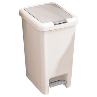 雙開垃圾桶 20L 灰色 腳踏式