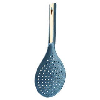 多功能撈勺Set 3支, 掛勾設計, 圓滑邊緣, PP材質, 藍色/白色, 35cm長 x 13.5cm寬, 35 x 13.5cm, 藍色 + 橘色, 1組