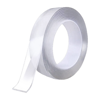 好物良品 奈米無痕雙面膠 高透明度 雙面黏貼 隱形效果 奈米貼面 不傷牆面 延展性佳 寬3cm x長1000cm x厚0.2cm, 1個