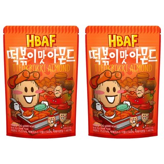 BAFF 杏仁果 辣炒年糕味, 120g, 2包