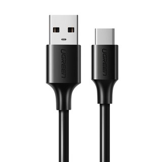 UGREEN 綠聯 USB-C-Type-C快充傳輸線, 3m, 黑色, 1條