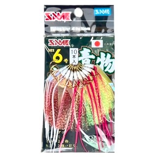 SAME 莎美 膠條魚皮擬餌鈎 Set 6號, 6, 10入, 1包
