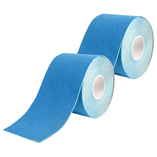 Flowers 花芊 藍色肌內效貼布 肌肉運動膠帶 運動防護 50mm x 5m, 2捲, 1入