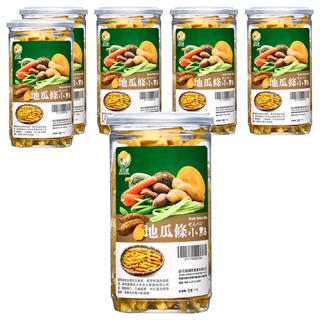 Global Garden 盛花園 地瓜條小點, 新鮮蔬果低溫真空乾燥, 無添加化學成份, 190g, 6罐