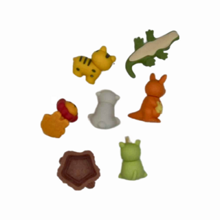 Iwako 造型橡皮擦 野生動物 Set, 1組