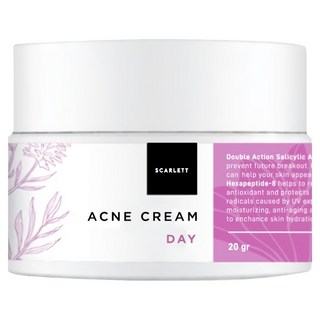 SCARLETT Whitening 柔白修護日霜 20g Acne Cream Day, 1罐