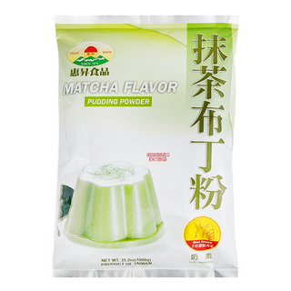 FAIRSEN 惠昇食品 抹茶布丁粉 口感清爽 奶素可用 台灣製造, 1kg, 1包