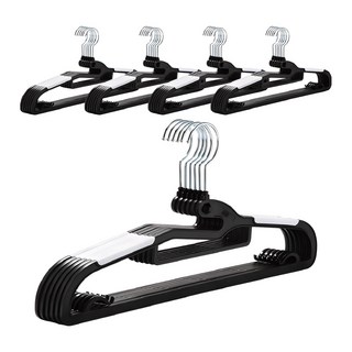 와이드 고리회전 논슬립 옷걸이, 화이트, 30개