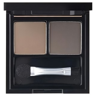 TONYMOLY Easy Touch 雙色眉粉 附眉刷, 2號 灰棕色, 1個