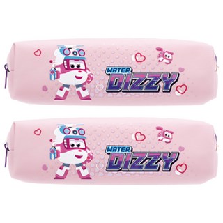 deLi 得力 Super Wings筆袋 EH921 21x6x6cm, 2個, 粉色 + 藍色 + 紫色