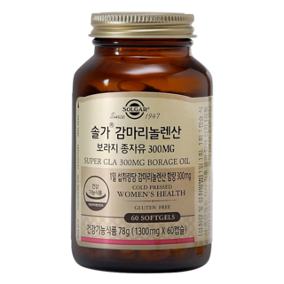 솔가 감마리놀렌산 보라지 종자유, 1개, 78g