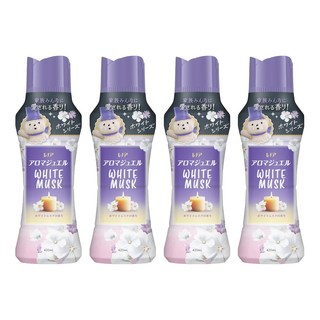 Lenor 蘭諾 日本原裝進口 衣物芳香豆 白麝香, 420ml, 4瓶